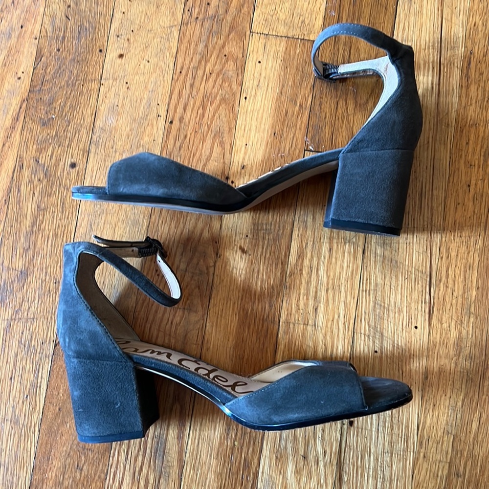 Sam Edelman gray block heel